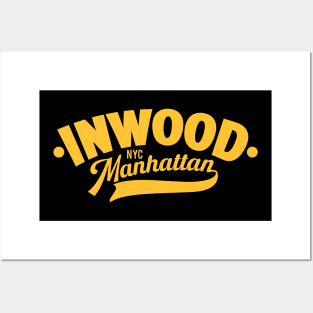 Minimalist Inwood Manhattan NYC Logo Design for Stylish Apparel Posters and Art